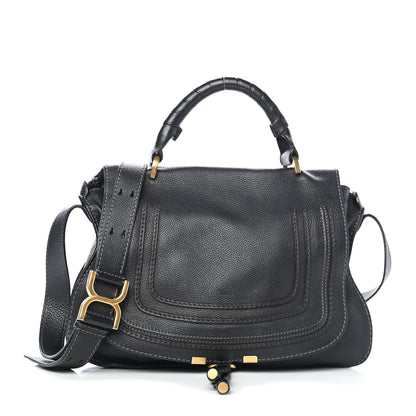 Chloe Calfskin Small Marcie Satchel Black 1 of 11