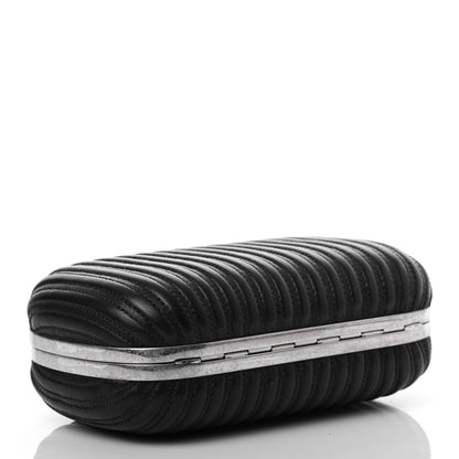 Alexander McQueen Calfskin Skull Box Clutch Black 4 of 9