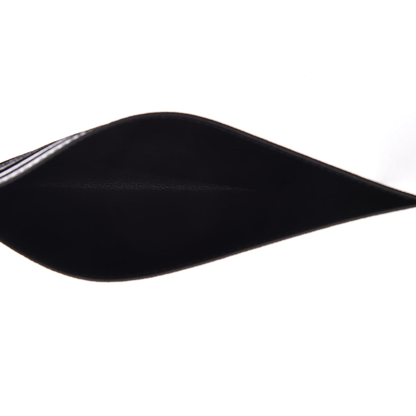 Calfskin Felicie Chain Wallet Card Holder Insert Black