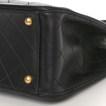 Chanel Lambskin Quilted Elegant CC Shopping Tote Black 9 of 9