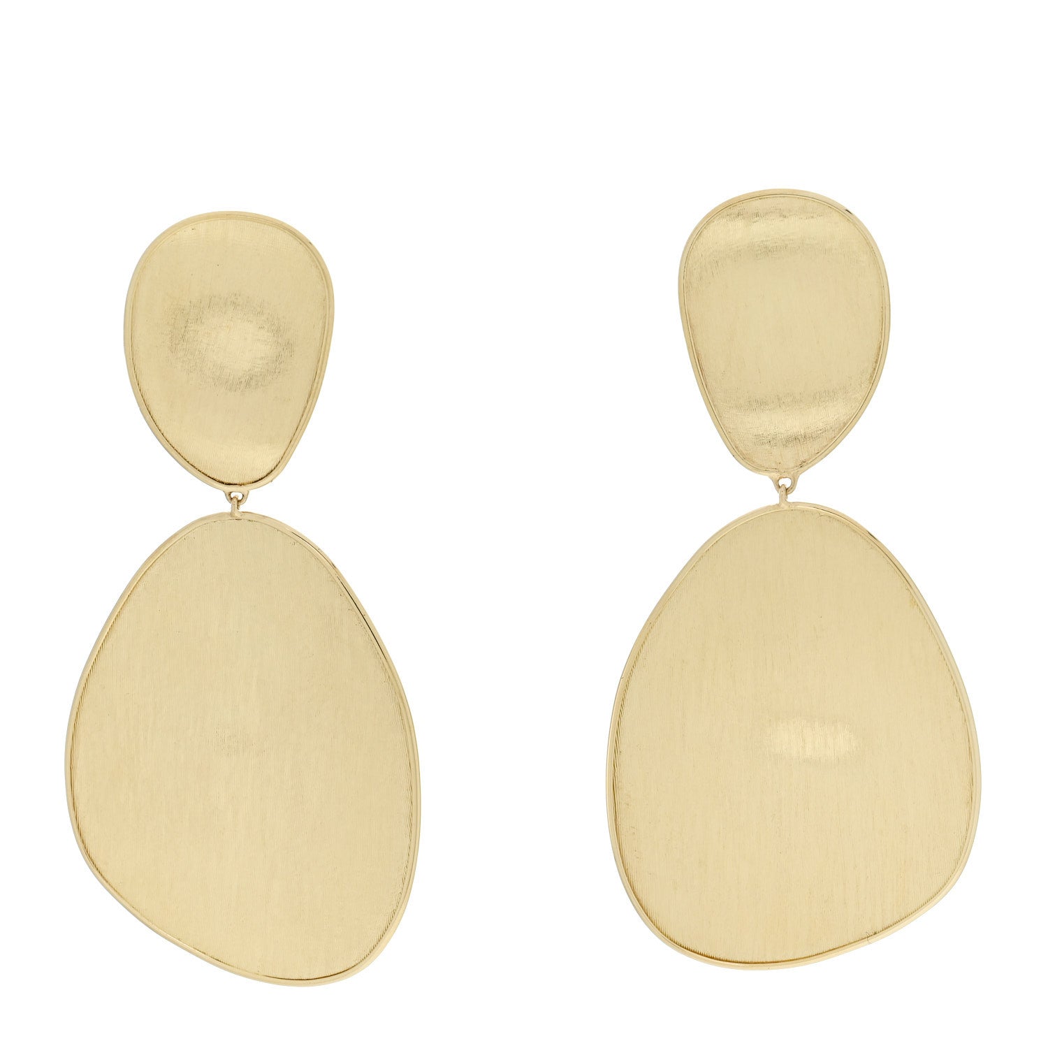 Marco Bicego 18K Yellow Gold Large Lunaria Drop Earrings 1 of 4