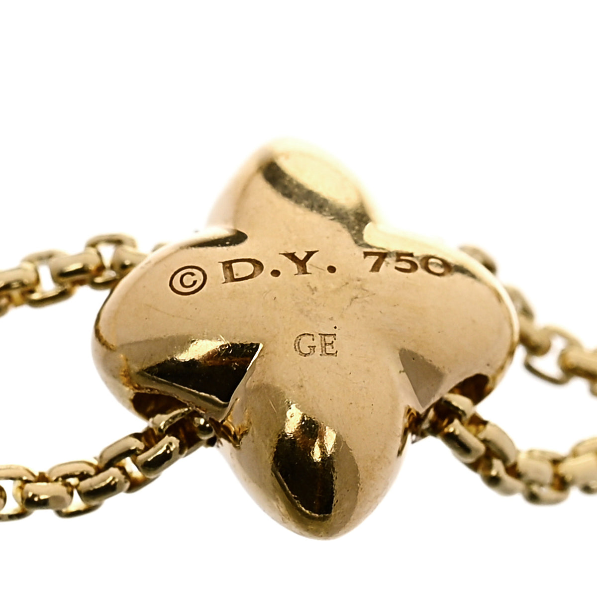 David Yurman 18K Yellow Gold Diamond Paveflex Station Bracelet 3 of 3