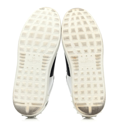 Valentino Garavani Calfskin Rockstud Open Sneakers 35 White Black 4 of 4
