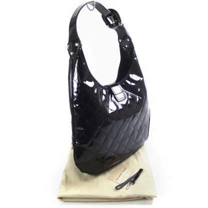 Burberry Patent Quilted Brook Hobo Black 3 of 10