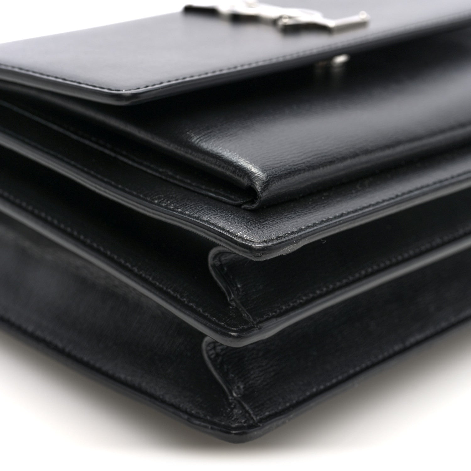 Saint Laurent Calfskin Medium Monogram Sunset Black 9 of 9