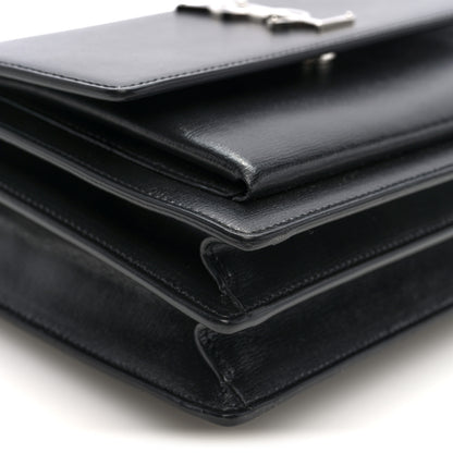 Saint Laurent Calfskin Medium Monogram Sunset Black 9 of 9