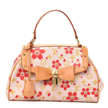 Louis Vuitton Monogram Cherry Blossom Sac Retro Bag Red 1 of 12