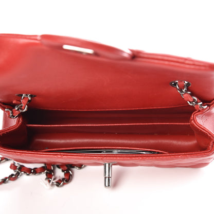 Chanel Lambskin Quilted Extra Mini Flap Red 4 of 9