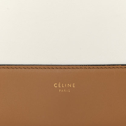 Celine Shiny Smooth Calfskin Medium Frame Shoulder Bag Tan Optic White 6 of 12
