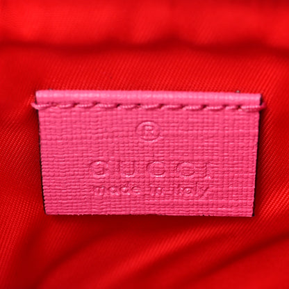 Gucci GG Supreme Monogram Bow Wristlet Red Pink 5 of 7