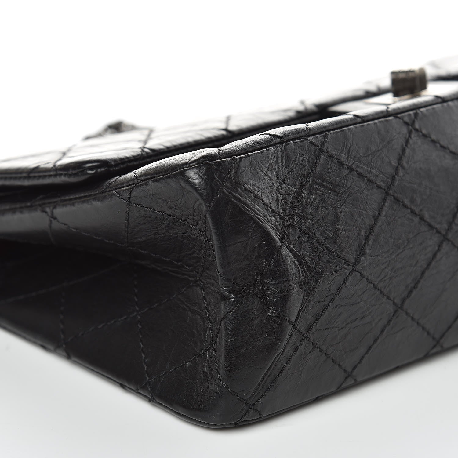 Chanel Aged Calfskin Quilted 2.55 Reissue 226 Flap Black 8 of 11
