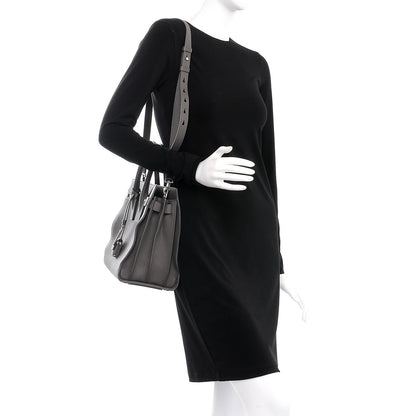 Saint Laurent Grained Calfskin Small Supple Sac De Jour Fog 2 of 8