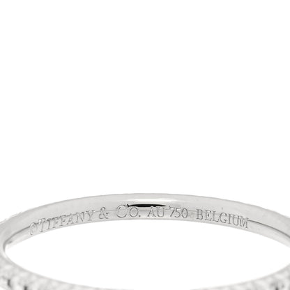 Tiffany 18K White Gold Diamond Metro Band Ring 47 4 3 of 4
