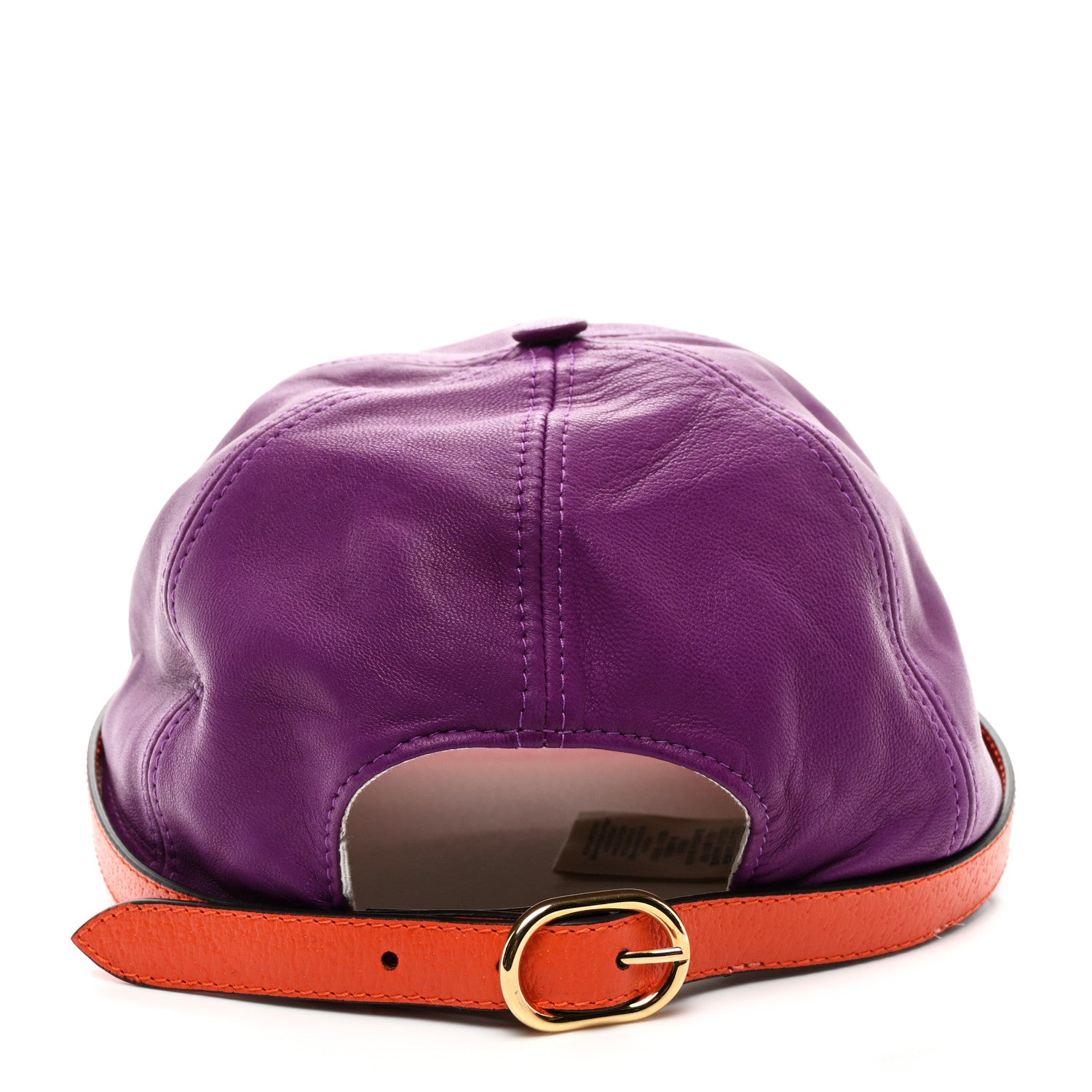 Gucci Lambskin Baseball Hat M Purple Orange 6 of 8
