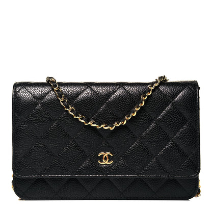 Chanel Caviar Quilted Wallet On Chain WOC Black 1 of 9