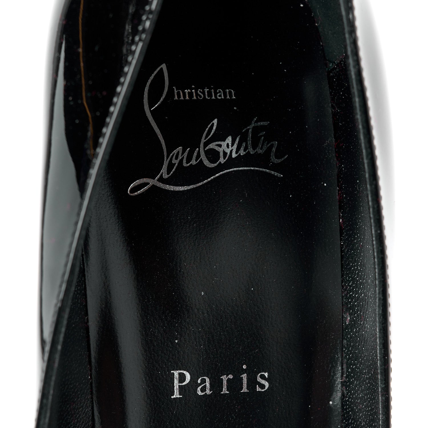 Christian Louboutin Patent Dolly 85 Pumps 38.5 Black 7 of 11