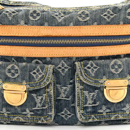 Louis Vuitton Monogram Denim Baggy PM Blue 7 of 11