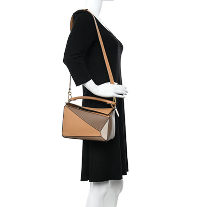 Loewe Calfskin Small Puzzle Bag Warm Desert Mink 2 of 9