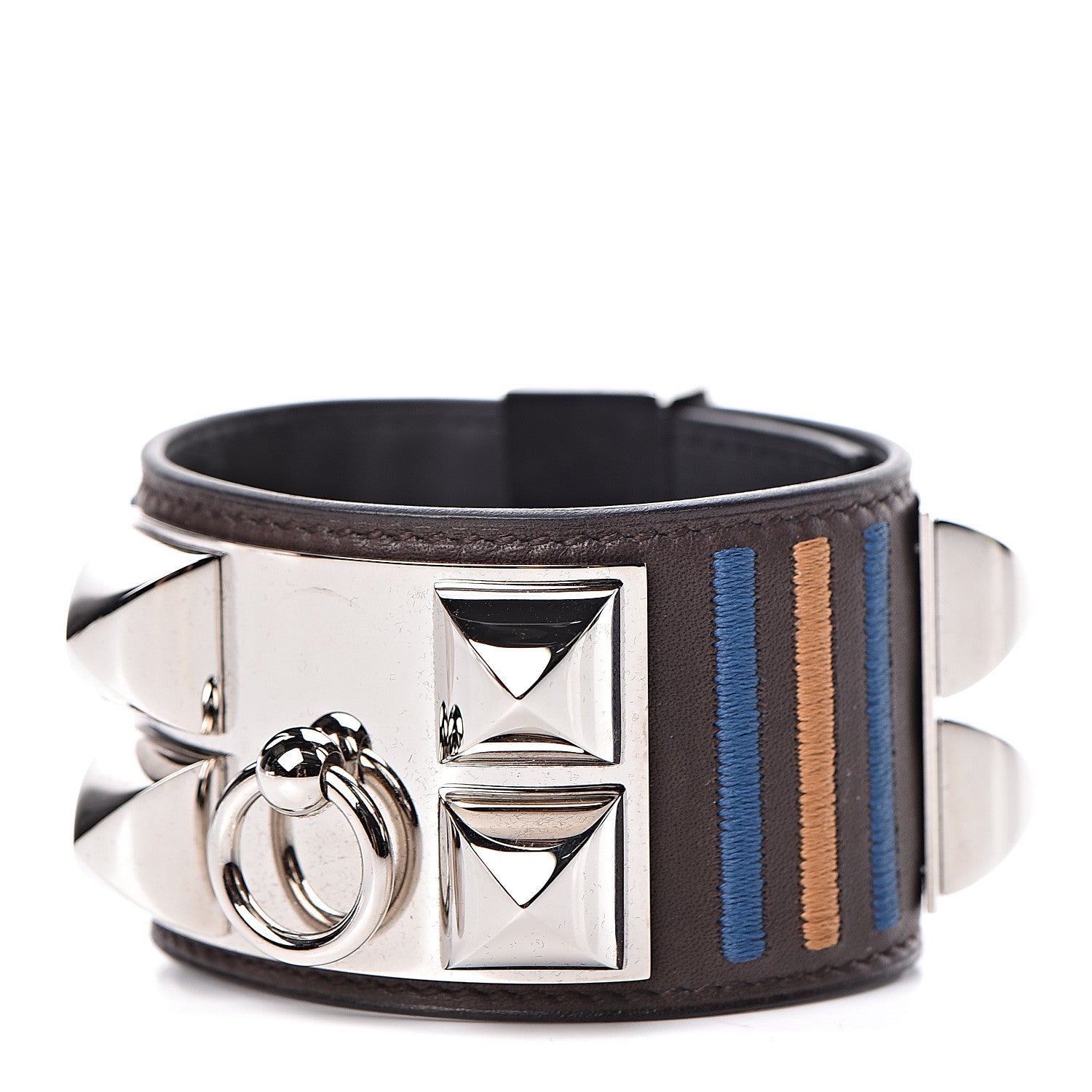 Hermes Barenia Rocabar Collier de Chien CDC Bracelet T2 Ebene 1 of 7