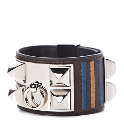 Hermes Barenia Rocabar Collier de Chien CDC Bracelet T2 Ebene 1 of 7
