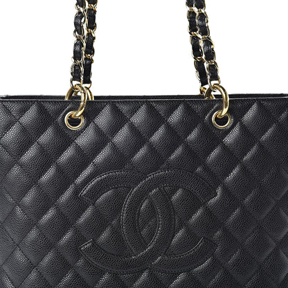 Chanel Caviar Quilted Grand Shopping Tote GST Black 8 of 11