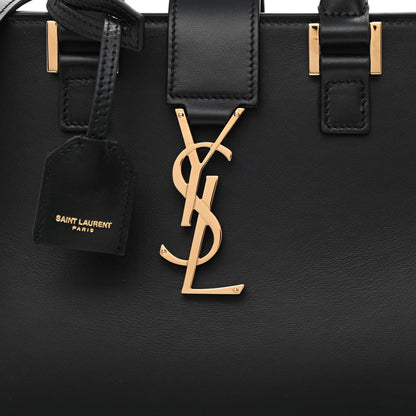 Saint Laurent Calfskin Monogram Baby Cabas Black 8 of 12