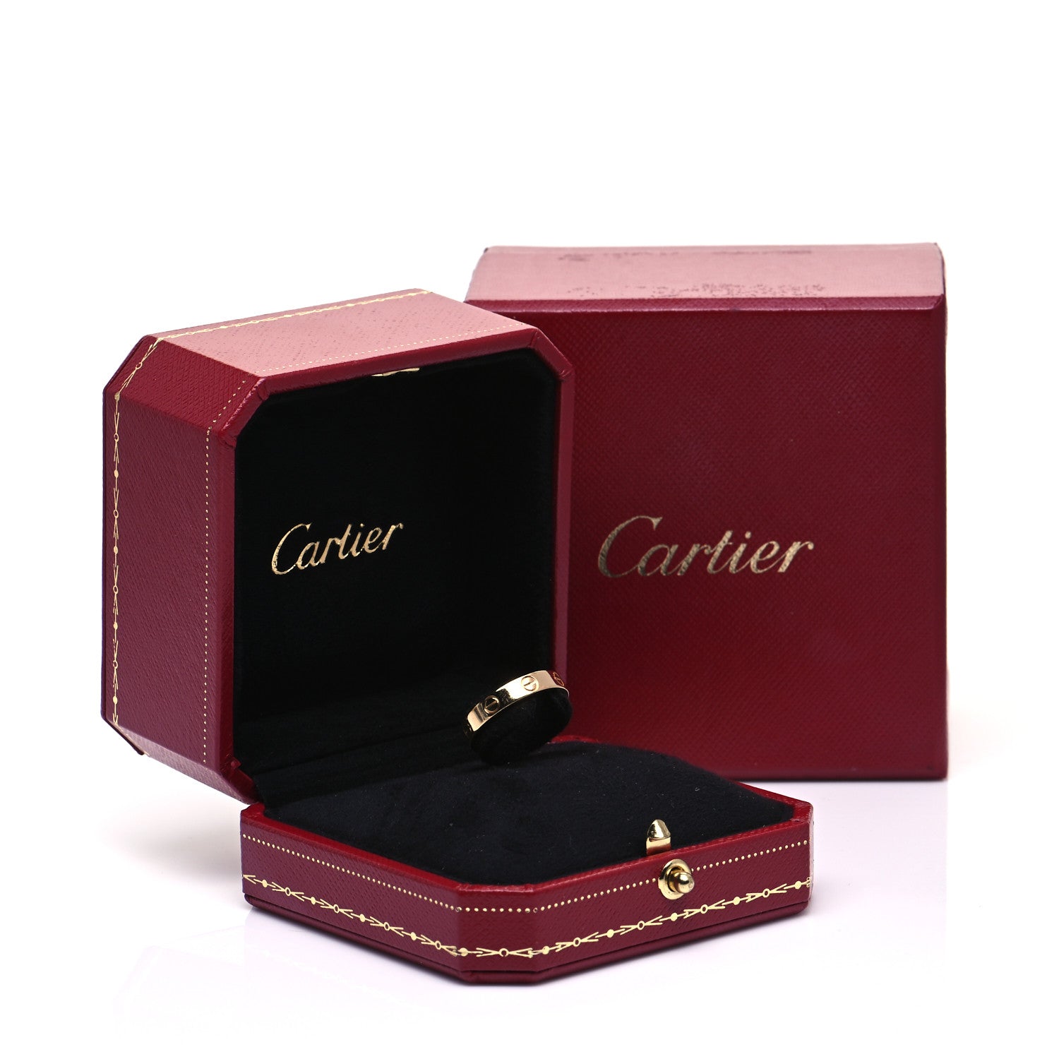 Cartier 18K Yellow Gold 3.5mm LOVE Wedding Band Ring 52 6 7 of 7