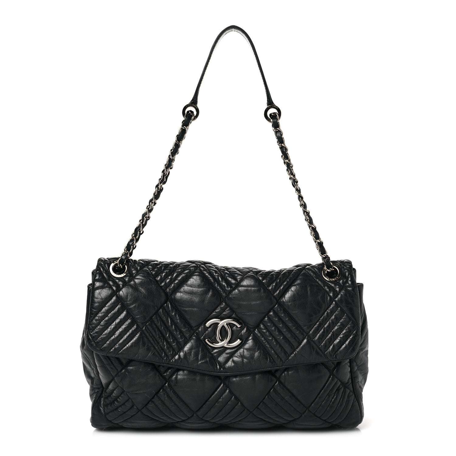 Chanel Lambskin In and Out XL Maxi Flap Black 1 of 10
