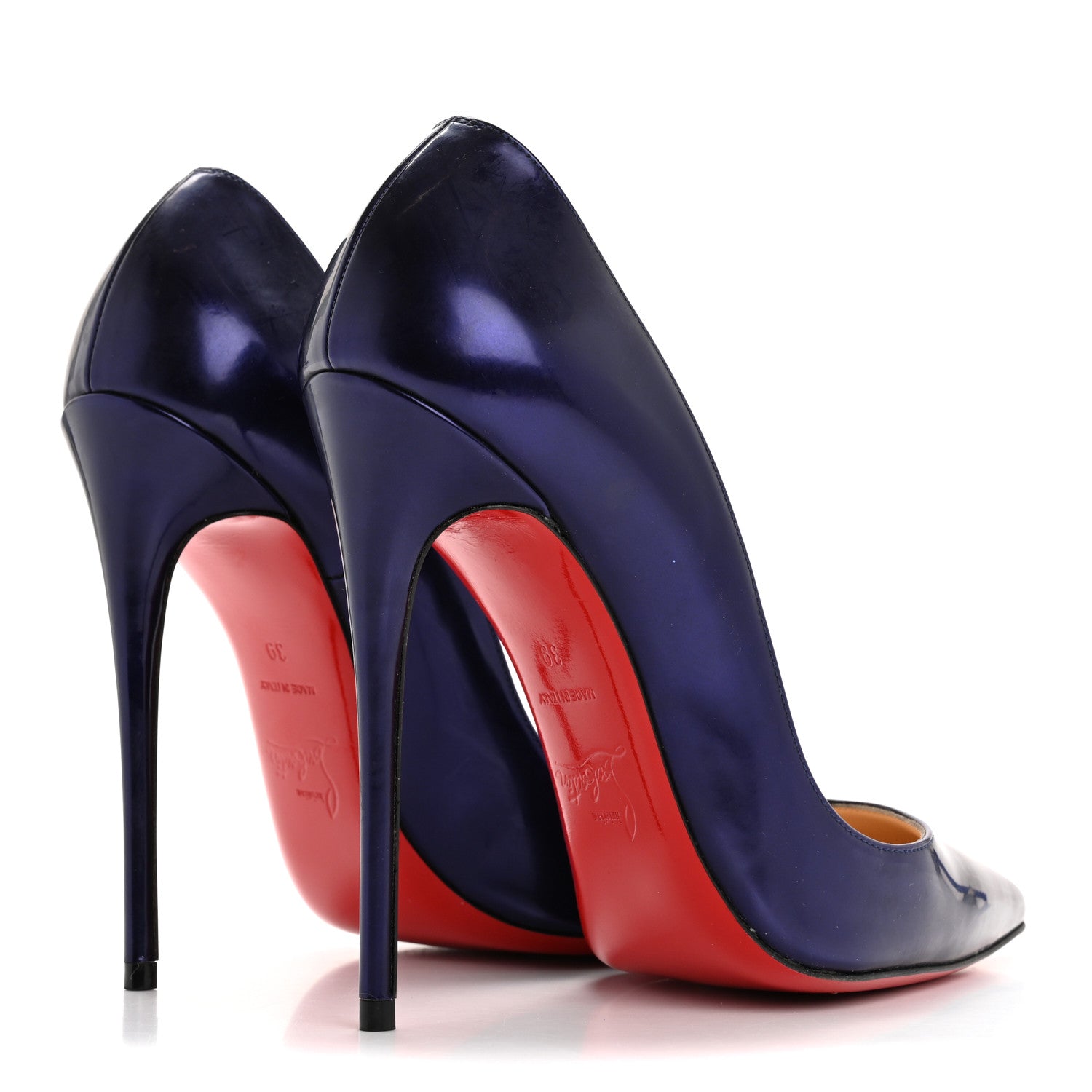 Christian Louboutin Glossy Patent So Kate 120 Pumps 39 Electro 5 of 12
