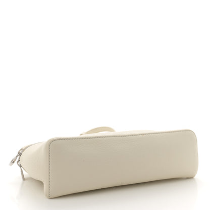 Loro Piana Grained Calfskin L19 Extra Pocket Pouch Whisper White 4 of 10