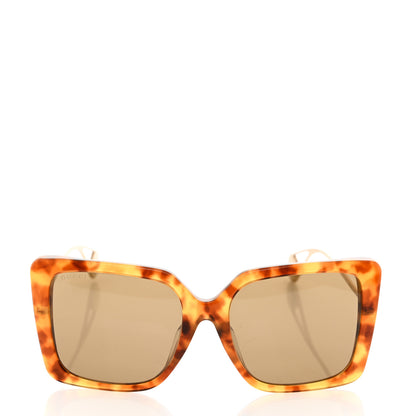 Gucci Acetate Oversize Square Frame GG0435S Sunglasses Havana 2 of 8