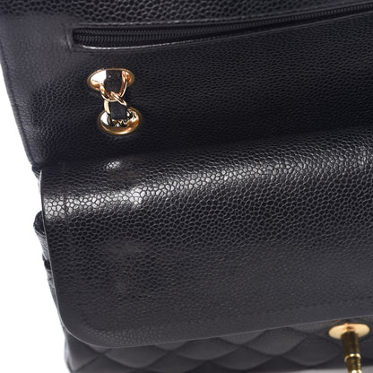 Chanel Caviar Quilted Medium Double Flap Black 11 of 12