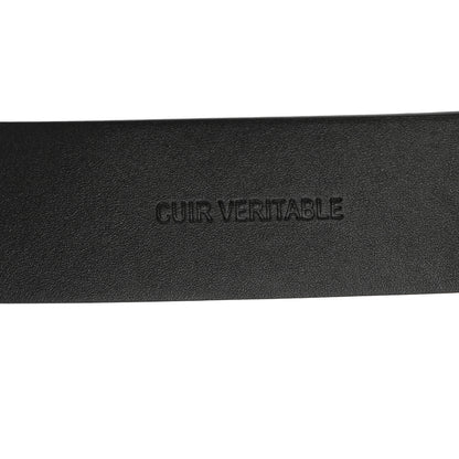 Chanel Calfskin Pearl Crystal CC Belt 75 30 Black 5 of 8