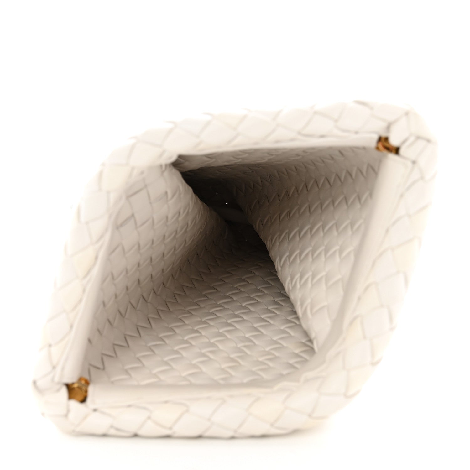 Bottega Veneta Nappa Intrecciato Crisscross Clutch Chalk 5 of 6