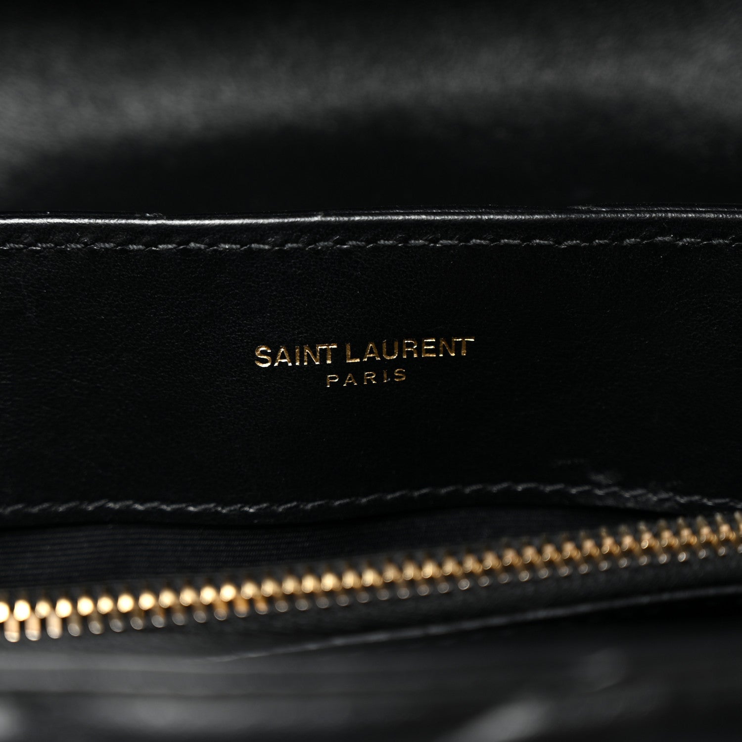Saint Laurent Calfskin Y Quilted Monogram Small Loulou Chain Satchel Black 6 of 10