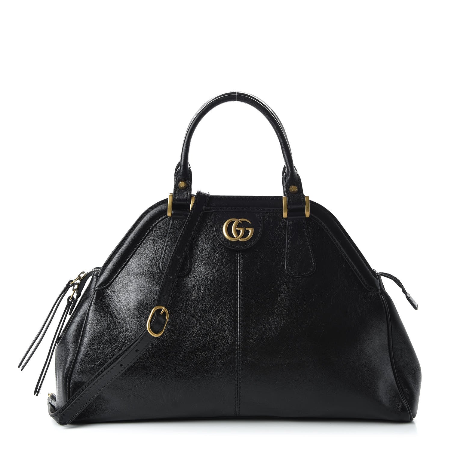 Gucci Calfskin Medium Re(Belle) Top Handle Bag Black 1 of 11