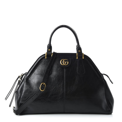 Gucci Calfskin Medium Re(Belle) Top Handle Bag Black 1 of 11