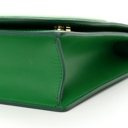 Dolce & Gabbana Calfskin DG Logo Flap Crossbody Bag Green 9 of 10