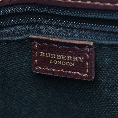 Burberry Haymarket Check Buckle Tote Brown 6 of 18