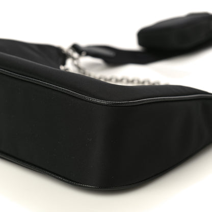 Prada Nylon Re-Edition 2005 Shoulder Bag Black 10 of 13