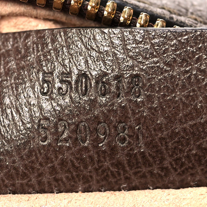 Gucci GG Supreme Monogram Web Mini Ophidia Round Shoulder Bag Brown 7 of 11