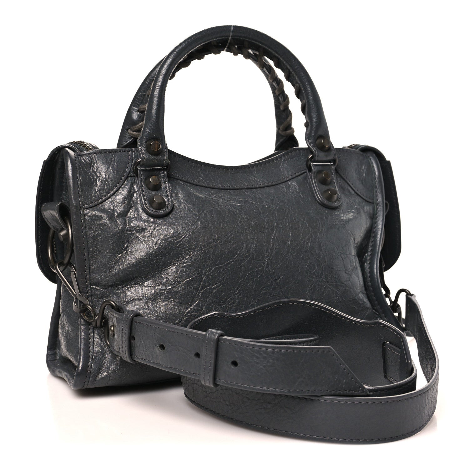 Balenciaga Agneau Classic Hardware Mini City Gris Fossile 3 of 11