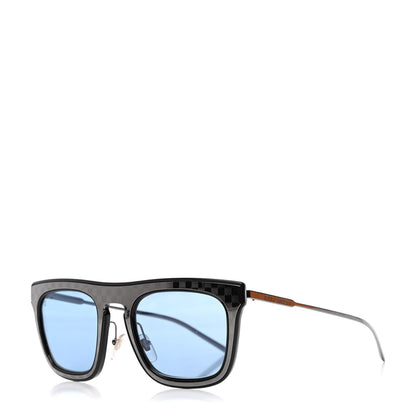 Louis Vuitton Acetate Damier LV Planet Sunglasses Z1105E Gun 1 of 7