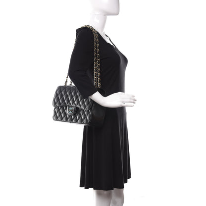 Chanel Caviar Quilted Jumbo Double Flap Black 2 of 11