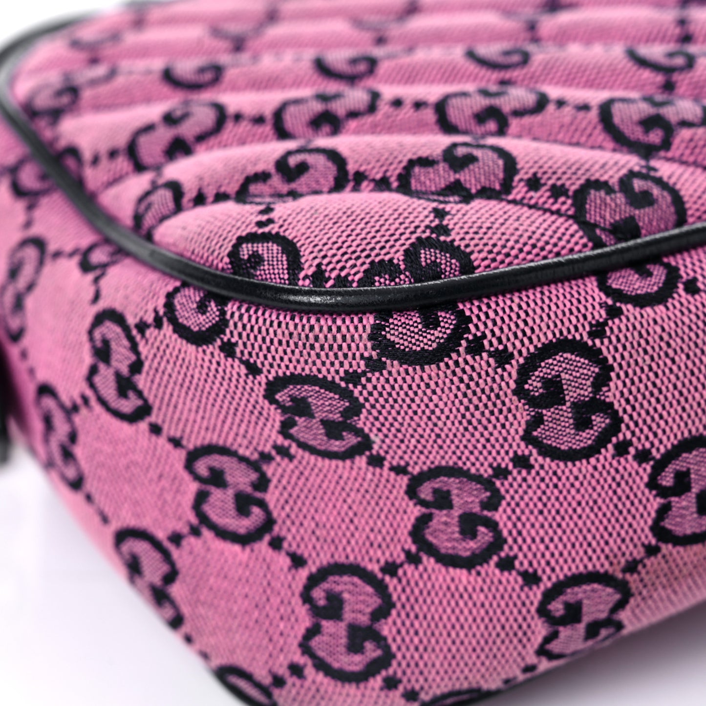 Monogram Multicolor Matelasse Diagonal Small GG Marmont Chain Shoulder Bag Pink Blue