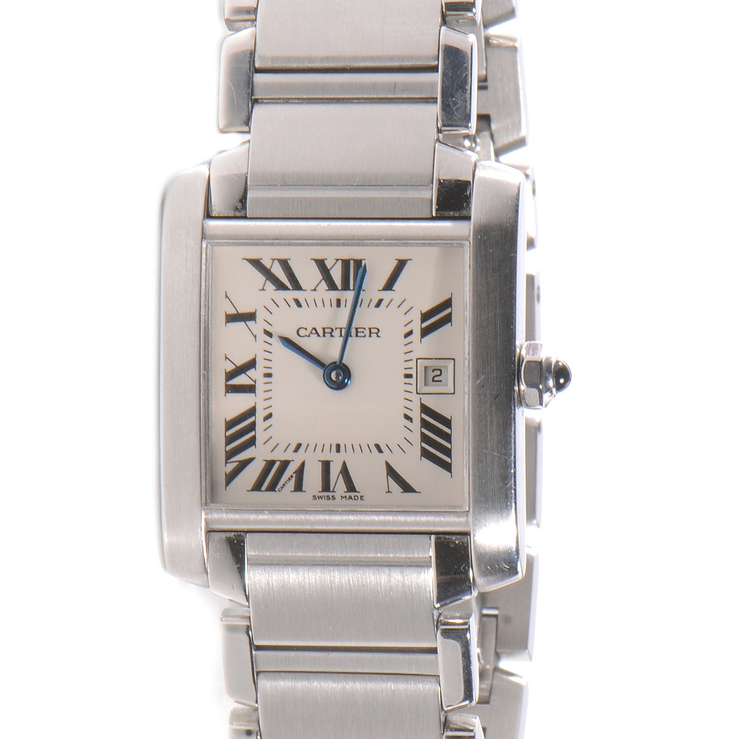 Cartier Stainless Steel 25mm Tank Francaise Quartz Watch 1 of 6