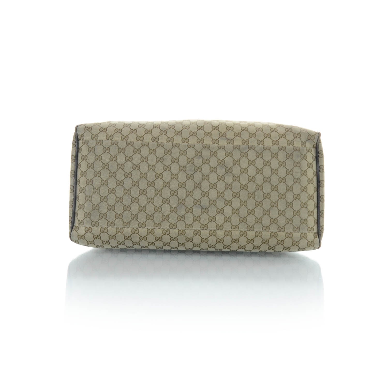 Gucci GG Monogram Web Large Collapsible Carry On Duffle Beige Brown 5 of 11