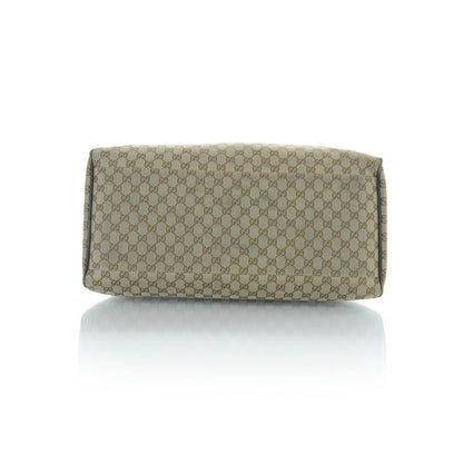 Gucci GG Monogram Web Large Collapsible Carry On Duffle Beige Brown 5 of 11