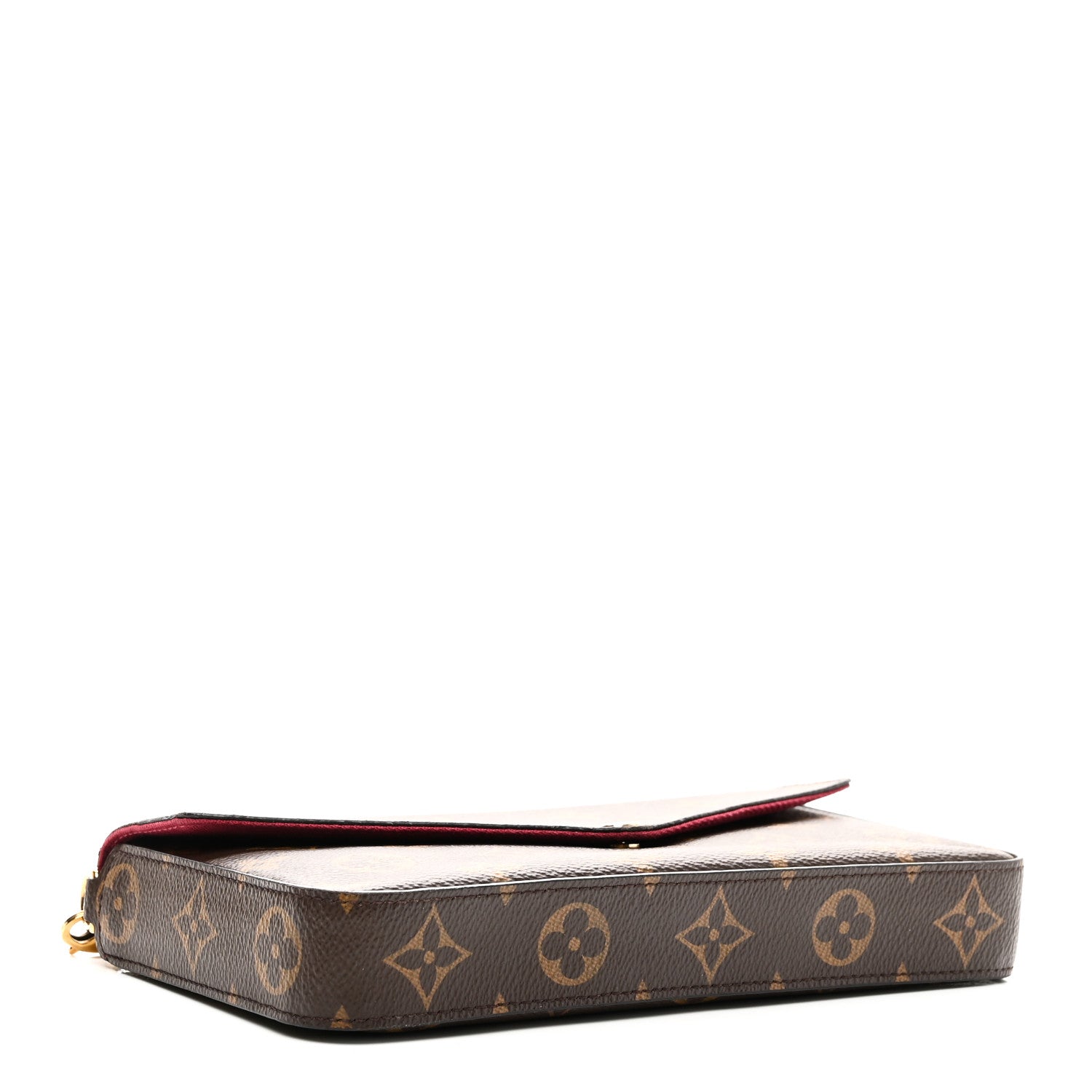 Louis Vuitton Monogram Pochette Felicie Chain Wallet Fuchsia 5 of 10
