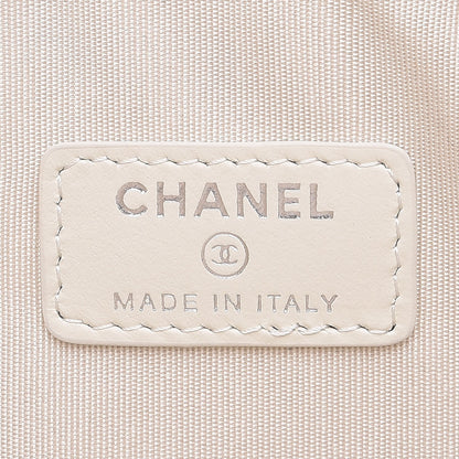 Chanel Canvas Large Deauville Pouch Blue 6 of 8